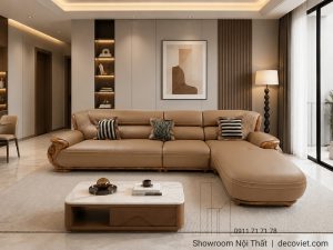 Ghế Sofa Chữ L Bọc Da 1190T