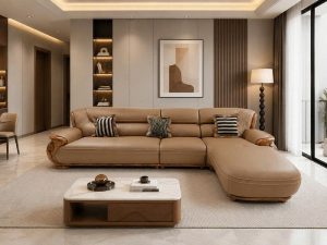 Ghế Sofa Chữ L Bọc Da 1190T