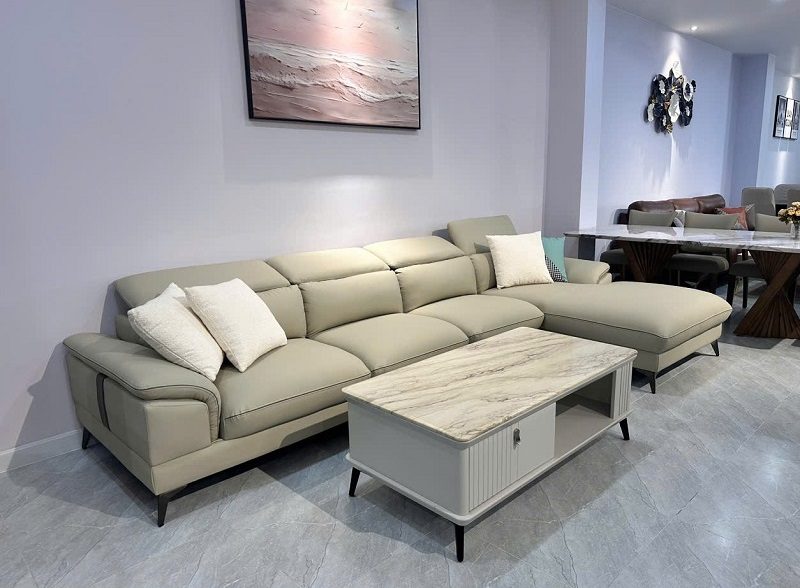 Ghế Sofa Da Chữ L 1014T