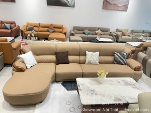 Ghế Sofa Gỗ Mun Bọc Da Bò Thật 1130T