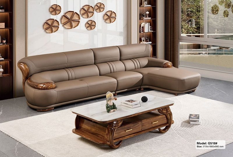 Ghế Sofa Gỗ Mun Nhập Khẩu 1046T