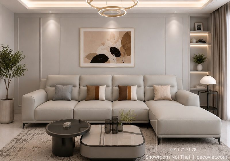 Ghế Sofa Góc Bọc Da 1167T