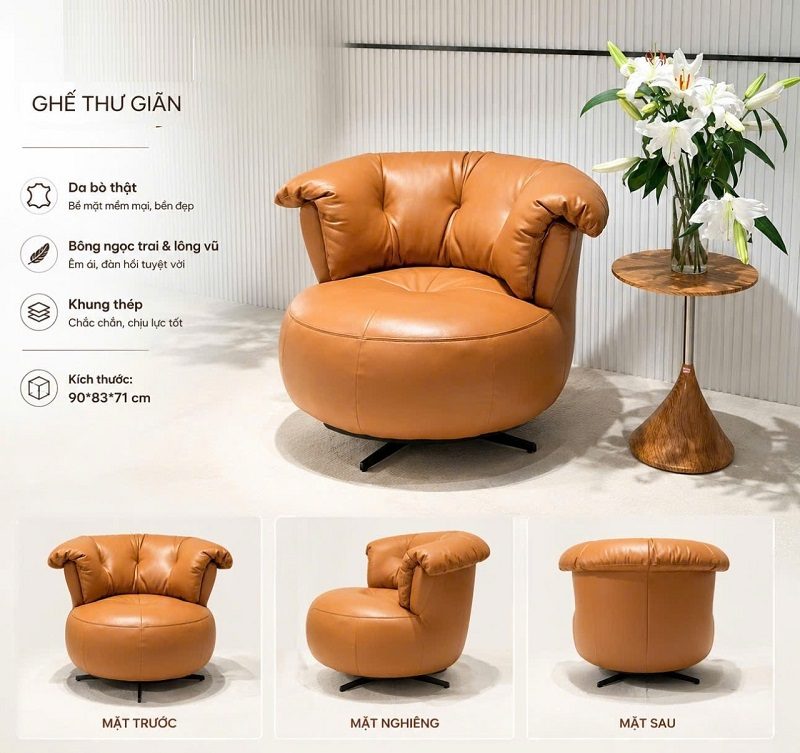 Ghế Thư Giãn Xoay 3130T