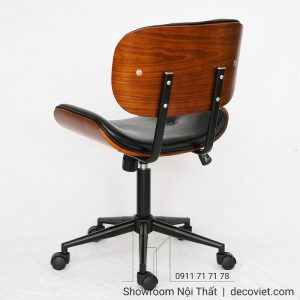Ghế Văn Phòng Lưng Gỗ 383T