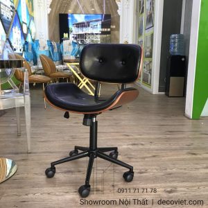 Ghế Văn Phòng Lưng Gỗ 383T