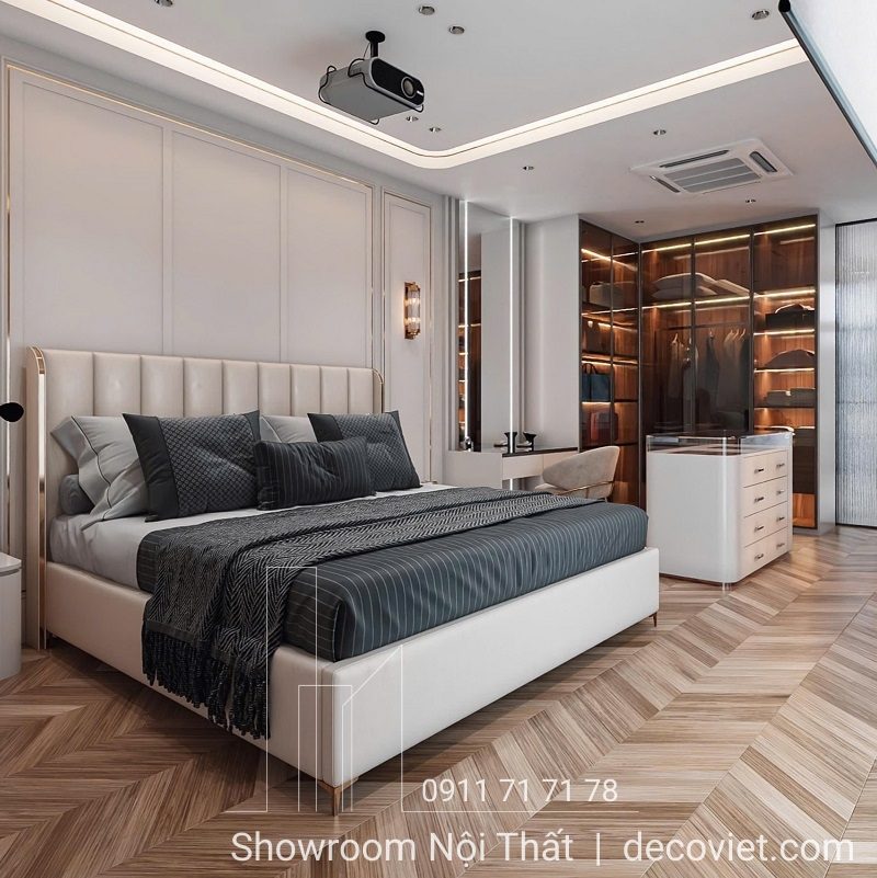 Giường Bọc Da Hiện Đại 134T