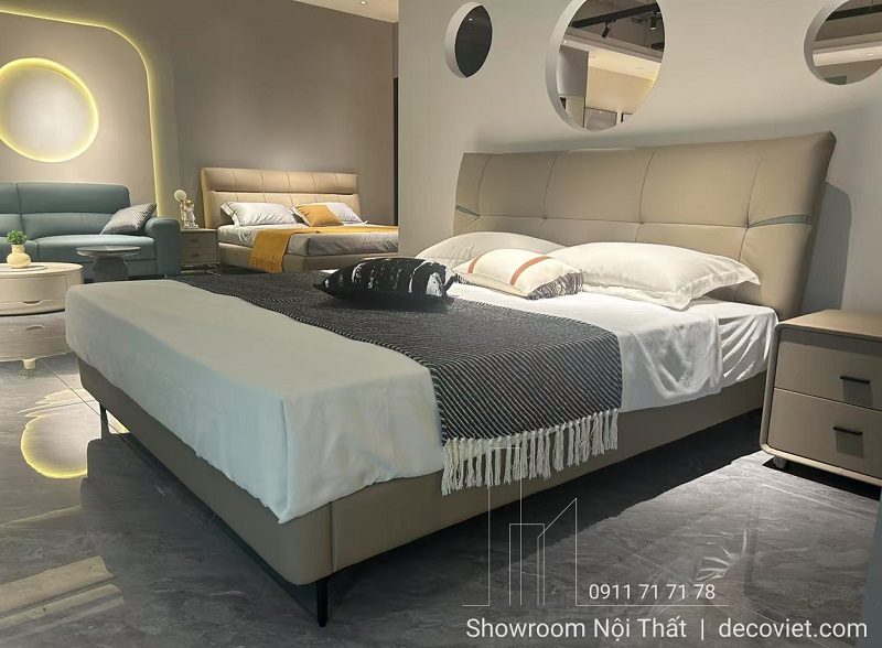 Giường Bọc Da Hiện Đại 192T