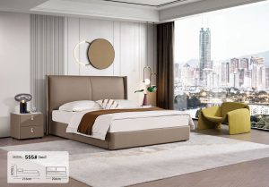 Giường Bọc Da Nhập Khẩu 155T