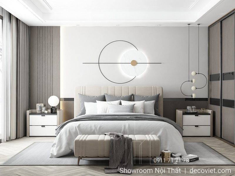 Giường Bọc Nệm Cao Cấp 83T