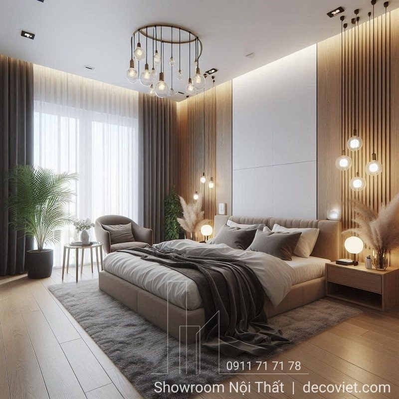 Giường Bọc Nệm Hiện Đại 139T