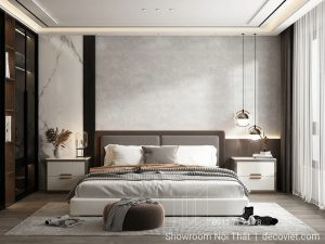 Giường Bọc Vải Hiện Đại 82T