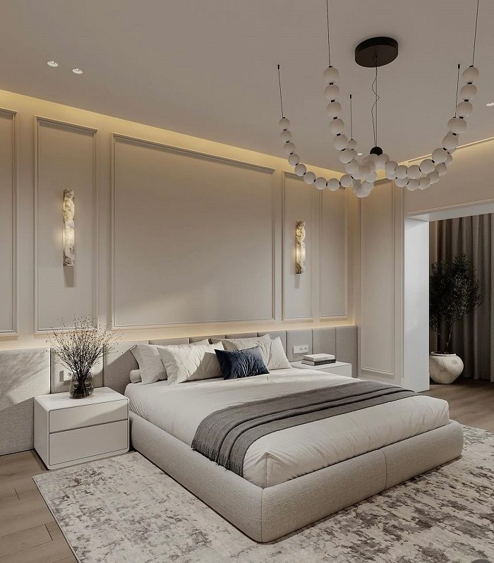 Giường Bọc Vải Sang Trọng 137T