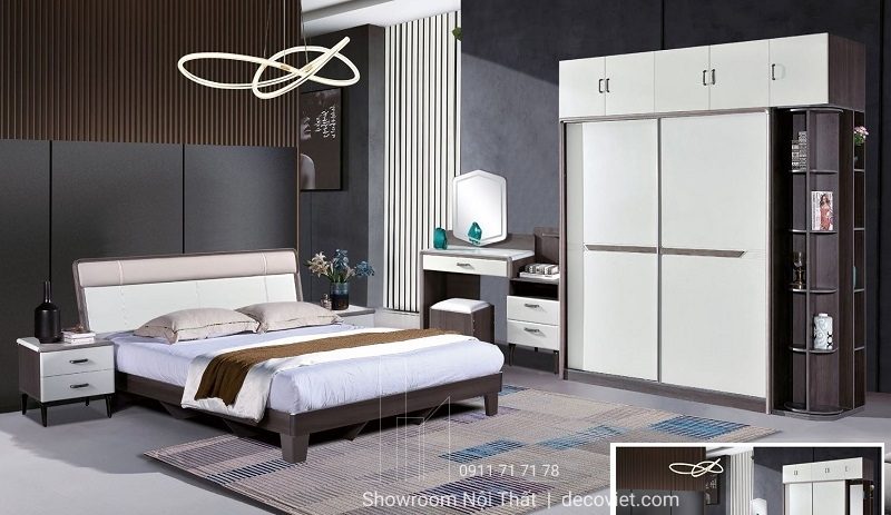 Giường Gỗ 1m8 Nhập Khẩu 179T