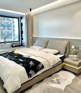 Giường Ngủ Bọc Da Cao Cấp 138T