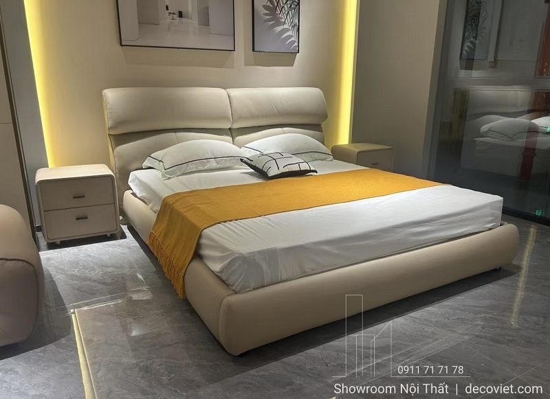 Giường Ngủ Bọc Da Hiện Đại 190T