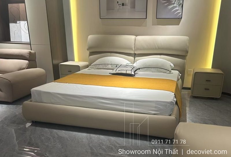 Giường Ngủ Bọc Da Hiện Đại 190T