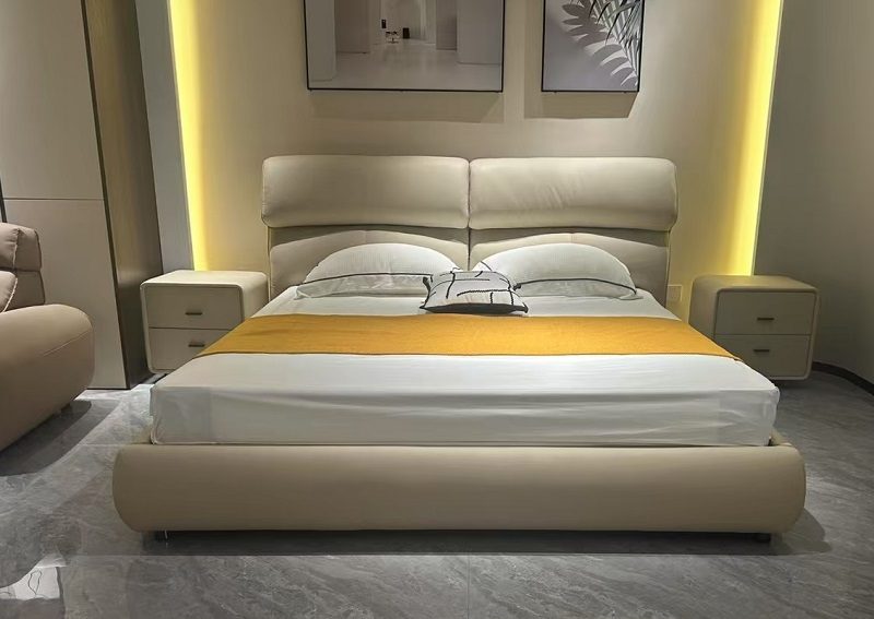 Giường Ngủ Bọc Da Hiện Đại 190T