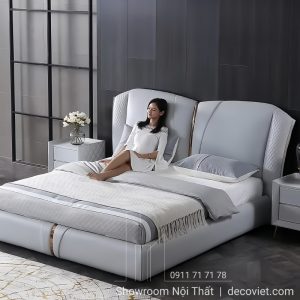 Giường Ngủ Bọc Da Nhập Khẩu 140T