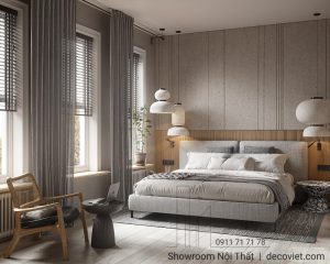 Giường Ngủ Bọc Vải 81T
