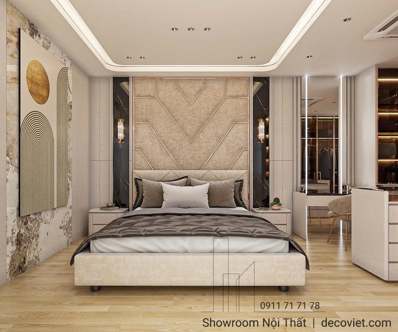 Giường Ngủ Bọc Vải Cao Cấp 135T