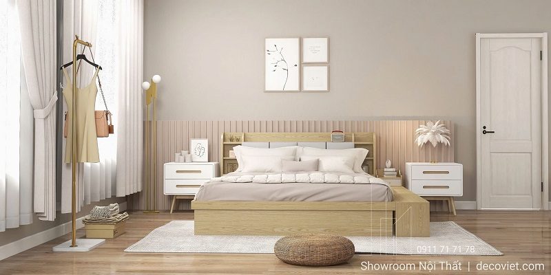 Giường Ngủ Gỗ Công Nghiệp 126T