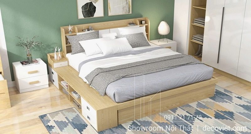 Giường Ngủ Gỗ Hiện Đại 127T