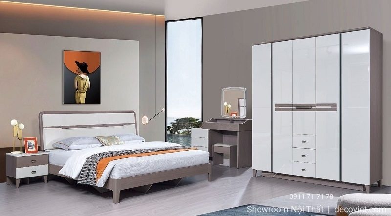 Giường Ngủ Gỗ Nhập Khẩu 166T