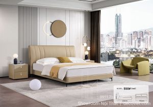 Giường Nhập Khẩu Bọc Da 156T