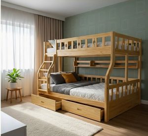 Giuờng Tầng Gỗ Cho Bé 450T
