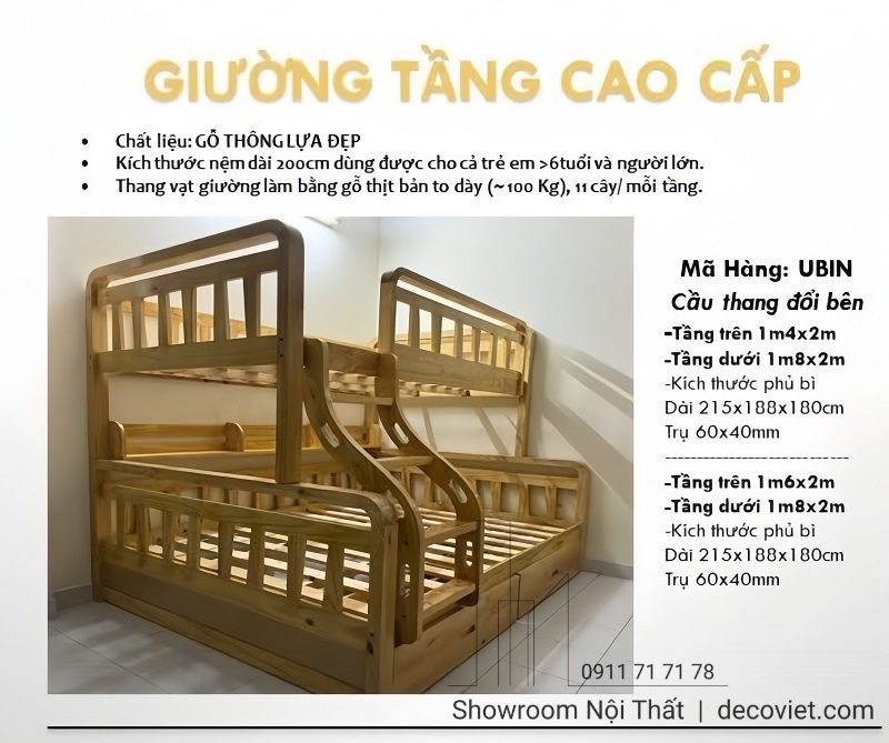 Giường Tầng Người Lớn 1m8 442T