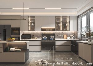 Kệ Tủ Bếp Gỗ Công Nghiệp 1187T