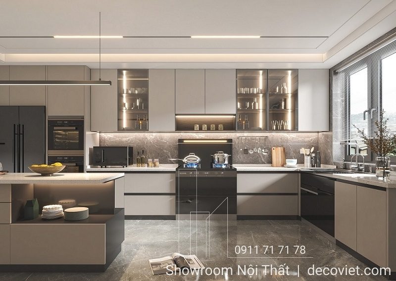 Kệ Tủ Bếp Gỗ Công Nghiệp 1187T