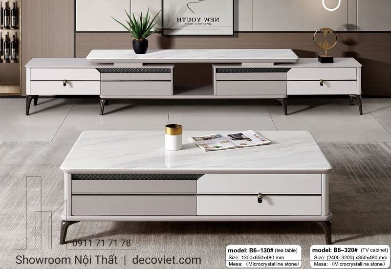 Mẫu Bàn Trà Mặt Đá Đẹp 94T