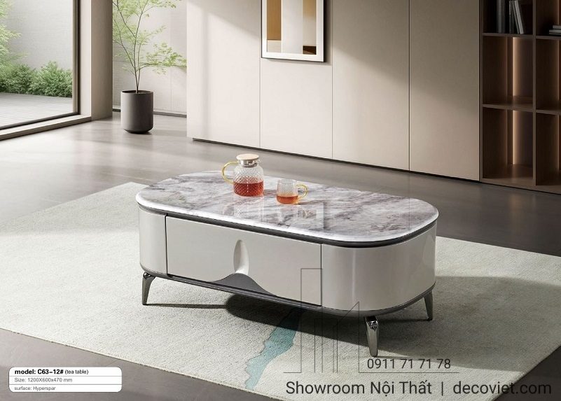 Mẫu Bàn Trà Sofa Mặt Đá 405S