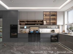 Mẫu Tủ Bếp Gỗ Đẹp 1134T