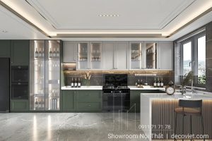 Mẫu Tủ Bếp Hiện Đại 1131T