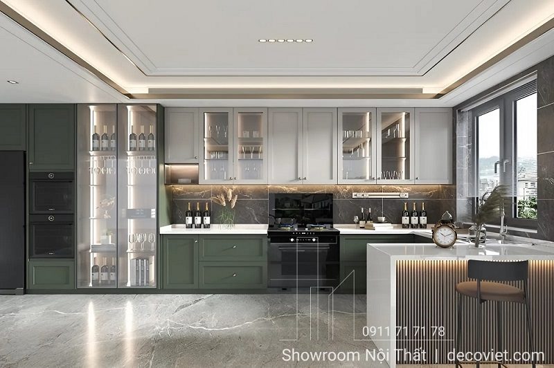 Mẫu Tủ Bếp Hiện Đại 1131T