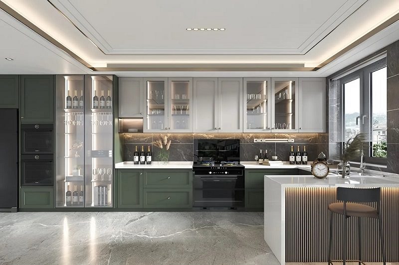 Mẫu Tủ Bếp Hiện Đại 1131T