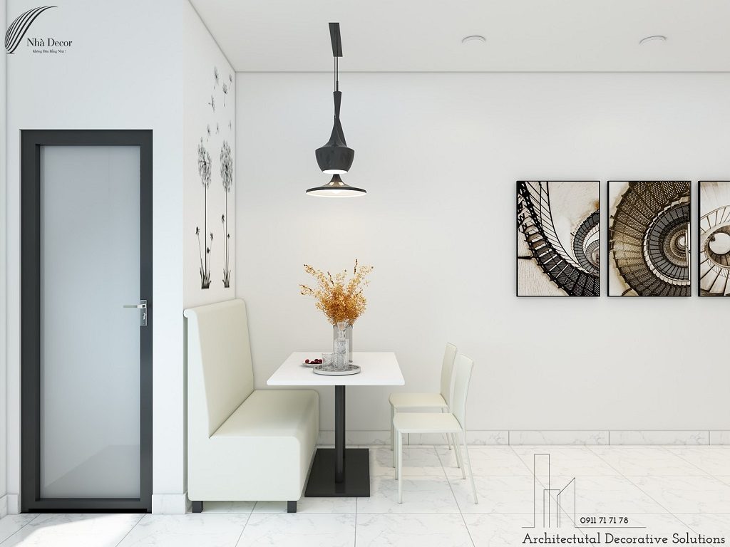 Phối cảnh 3D nội thất căn hộ 1PN Sunrise City View