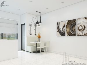 Phối cảnh 3D nội thất căn hộ 1PN Sunrise City View