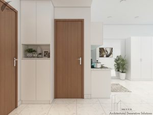 Phối cảnh 3D nội thất căn hộ 1PN Sunrise City View
