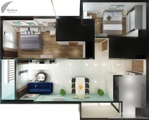 Phối Cảnh 3D Nội Thất Căn Hộ Hà Đô Centrosa Garden