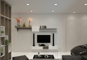 Phối cảnh 3D nội thất nhà phố Biên Hòa 2 phòng ngủ
