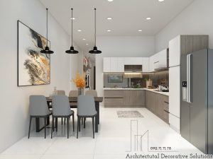 Phối cảnh 3D nội thất nhà phố Biên Hòa 2 phòng ngủ