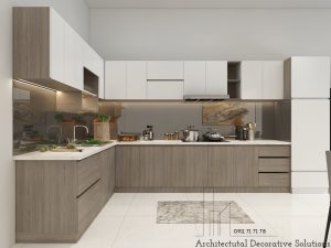 Phối cảnh 3D nội thất nhà phố Biên Hòa 2 phòng ngủ