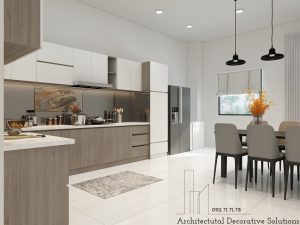 Phối cảnh 3D nội thất nhà phố Biên Hòa 2 phòng ngủ