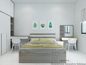 Phối cảnh 3D nội thất nhà phố Biên Hòa 2 phòng ngủ