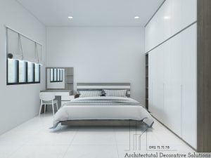 Phối cảnh 3D nội thất nhà phố Biên Hòa 2 phòng ngủ