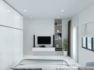 Phối cảnh 3D nội thất nhà phố Biên Hòa 2 phòng ngủ