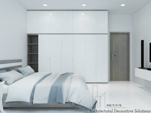 Phối cảnh 3D nội thất nhà phố Biên Hòa 2 phòng ngủ